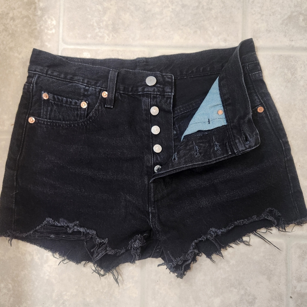Levi button fly shorts